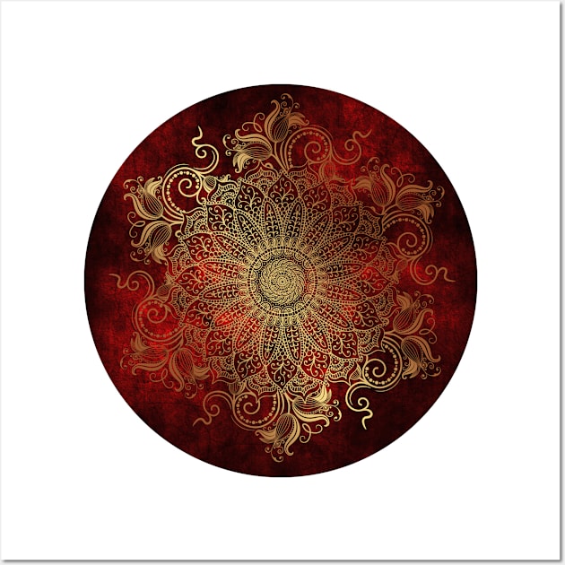 Mandala Fire Wall Art by aleibanez